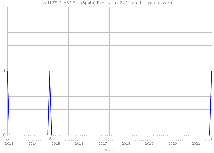 VALLES GLASS S.L. (Spain) Page visits 2024 