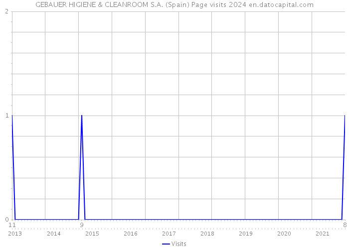 GEBAUER HIGIENE & CLEANROOM S.A. (Spain) Page visits 2024 
