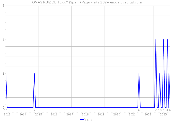 TOMAS RUIZ DE TERRY (Spain) Page visits 2024 