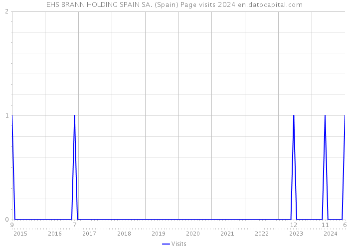 EHS BRANN HOLDING SPAIN SA. (Spain) Page visits 2024 