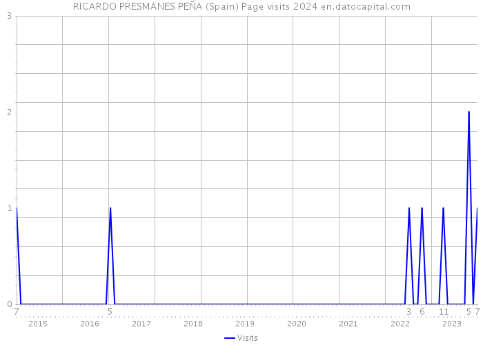 RICARDO PRESMANES PEÑA (Spain) Page visits 2024 