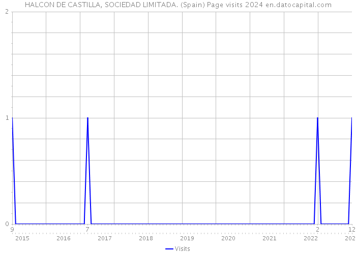 HALCON DE CASTILLA, SOCIEDAD LIMITADA. (Spain) Page visits 2024 