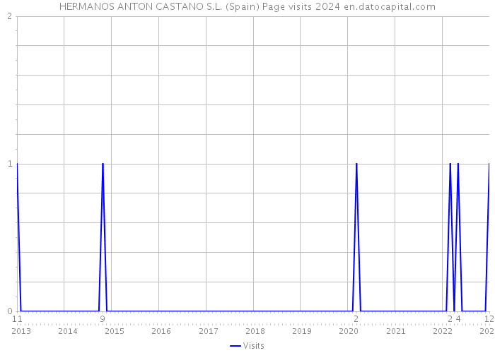 HERMANOS ANTON CASTANO S.L. (Spain) Page visits 2024 