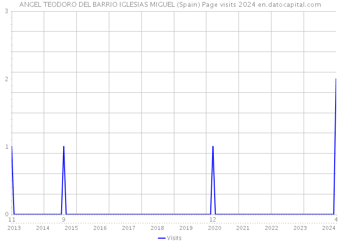 ANGEL TEODORO DEL BARRIO IGLESIAS MIGUEL (Spain) Page visits 2024 