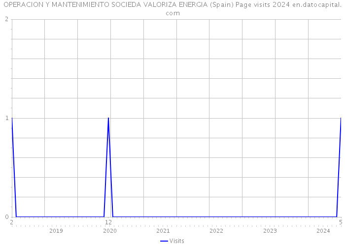 OPERACION Y MANTENIMIENTO SOCIEDA VALORIZA ENERGIA (Spain) Page visits 2024 