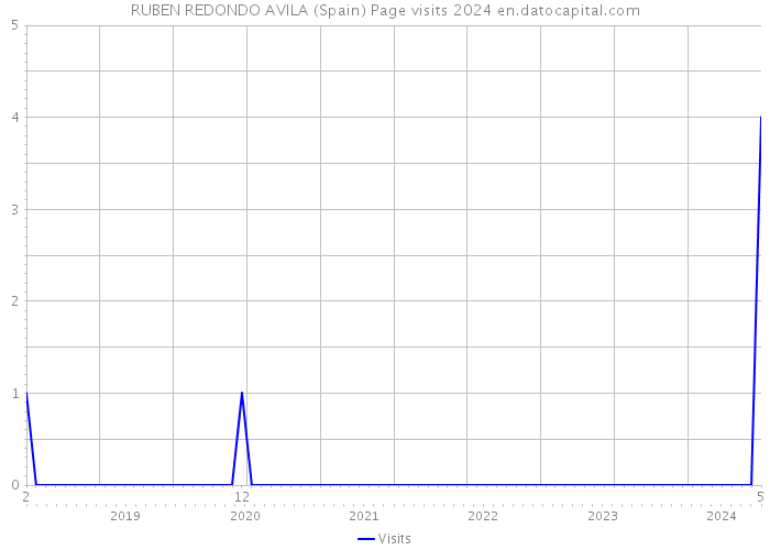 RUBEN REDONDO AVILA (Spain) Page visits 2024 