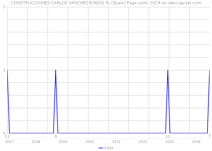 CONSTRUCCIONES CARLOS SANCHEZ E HIJOS SL (Spain) Page visits 2024 