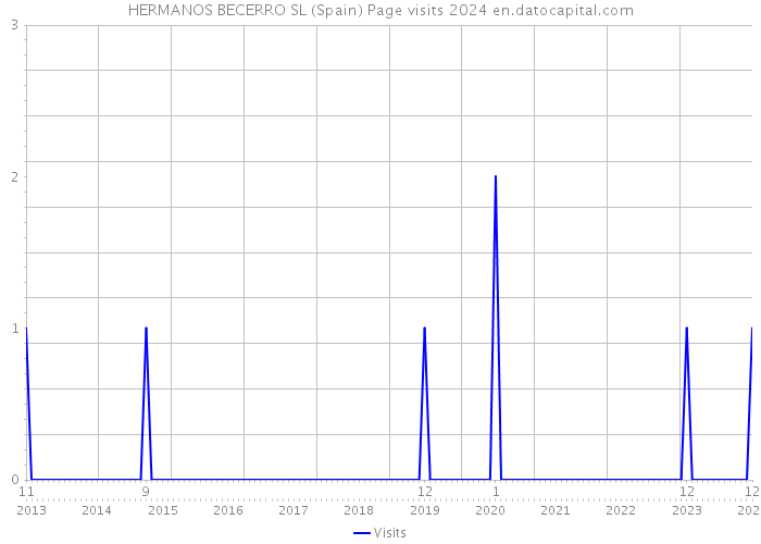 HERMANOS BECERRO SL (Spain) Page visits 2024 