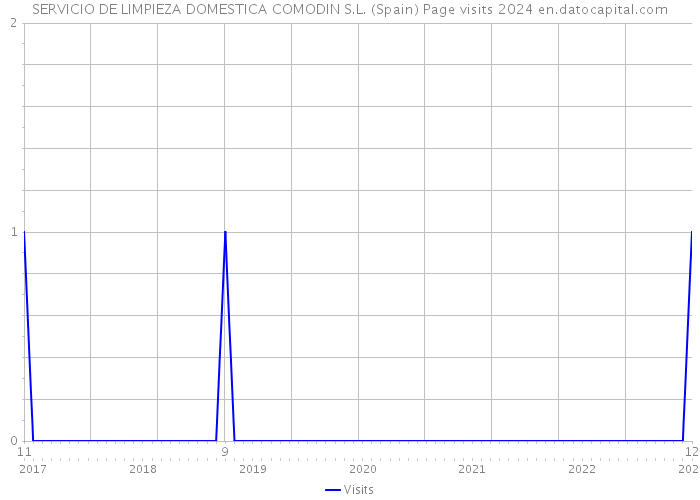 SERVICIO DE LIMPIEZA DOMESTICA COMODIN S.L. (Spain) Page visits 2024 