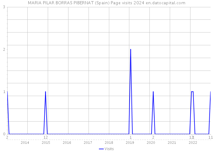 MARIA PILAR BORRAS PIBERNAT (Spain) Page visits 2024 
