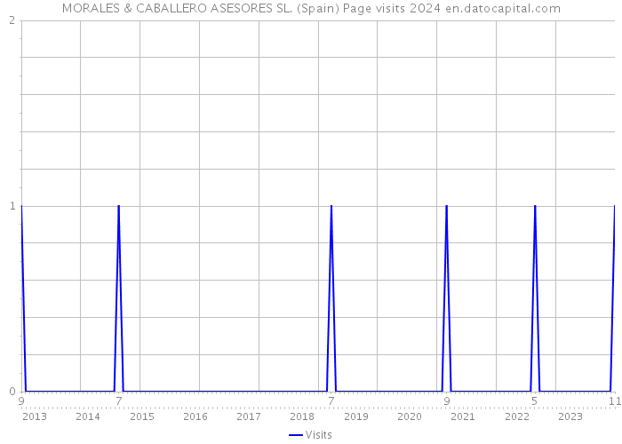 MORALES & CABALLERO ASESORES SL. (Spain) Page visits 2024 