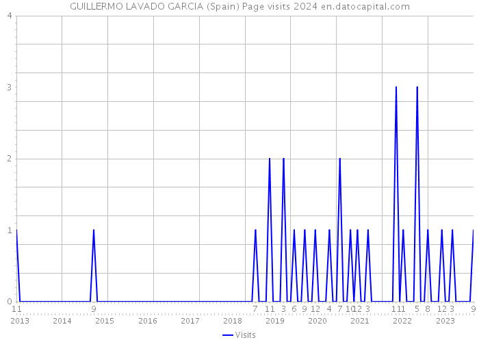 GUILLERMO LAVADO GARCIA (Spain) Page visits 2024 