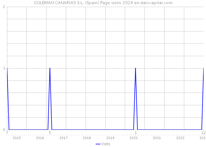 GOLEMAN CANARIAS S.L. (Spain) Page visits 2024 