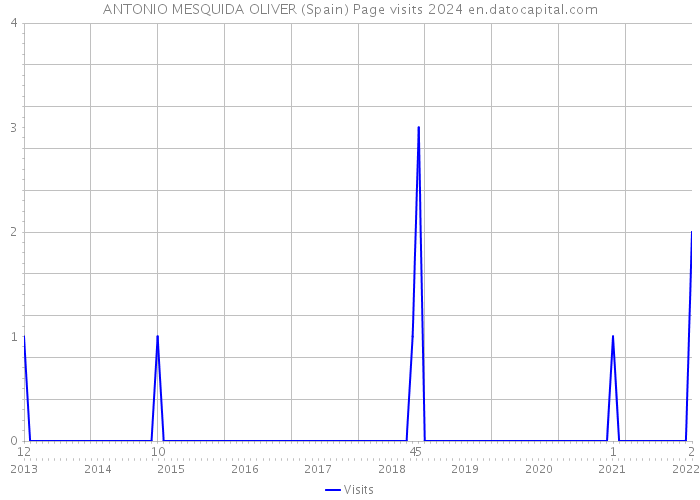 ANTONIO MESQUIDA OLIVER (Spain) Page visits 2024 