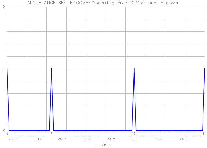 MIGUEL ANGEL BENITEZ GOMEZ (Spain) Page visits 2024 