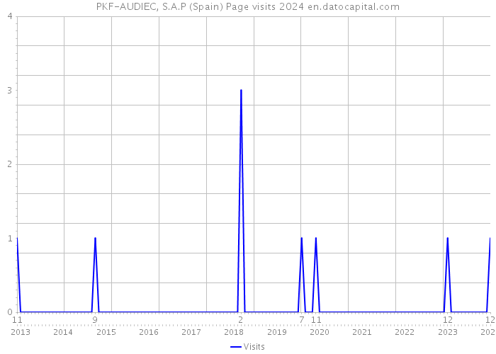 PKF-AUDIEC, S.A.P (Spain) Page visits 2024 