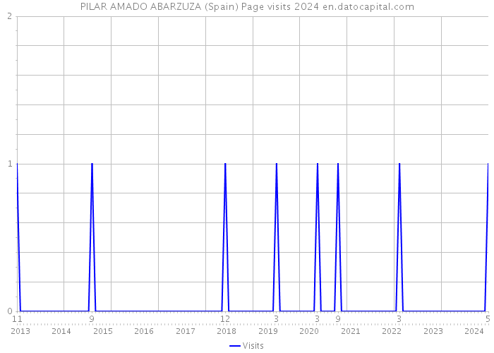 PILAR AMADO ABARZUZA (Spain) Page visits 2024 