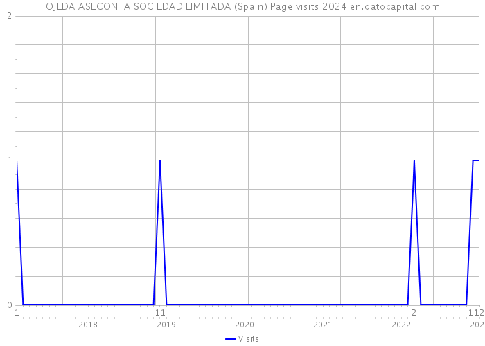 OJEDA ASECONTA SOCIEDAD LIMITADA (Spain) Page visits 2024 