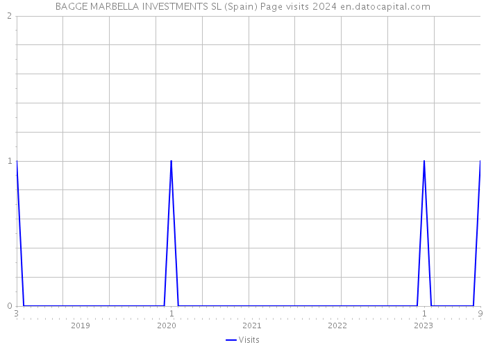 BAGGE MARBELLA INVESTMENTS SL (Spain) Page visits 2024 