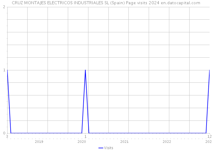 CRUZ MONTAJES ELECTRICOS INDUSTRIALES SL (Spain) Page visits 2024 