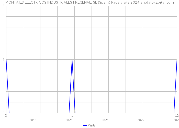 MONTAJES ELECTRICOS INDUSTRIALES FREGENAL, SL (Spain) Page visits 2024 