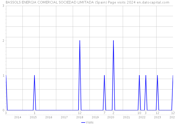 BASSOLS ENERGIA COMERCIAL SOCIEDAD LIMITADA (Spain) Page visits 2024 