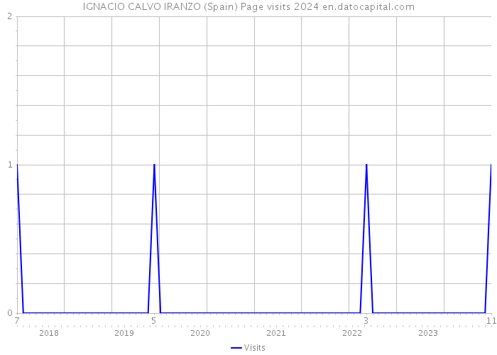 IGNACIO CALVO IRANZO (Spain) Page visits 2024 