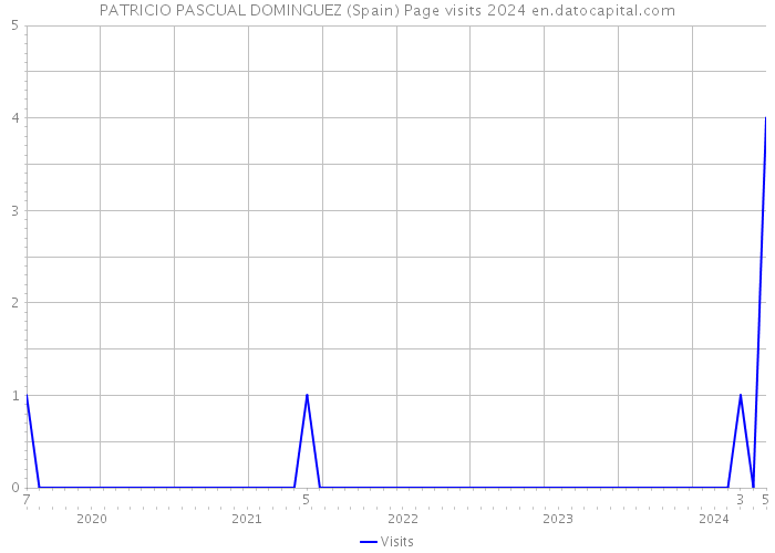 PATRICIO PASCUAL DOMINGUEZ (Spain) Page visits 2024 