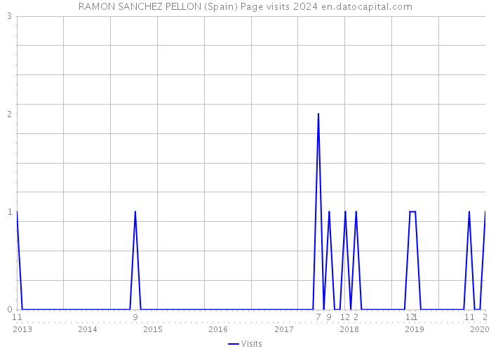 RAMON SANCHEZ PELLON (Spain) Page visits 2024 
