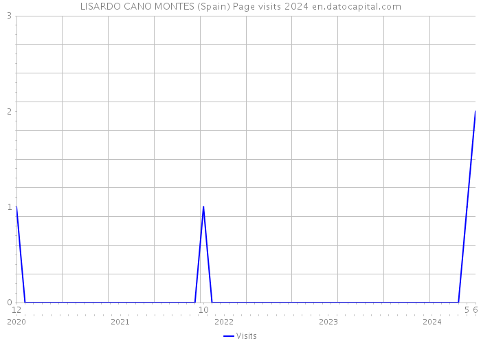 LISARDO CANO MONTES (Spain) Page visits 2024 