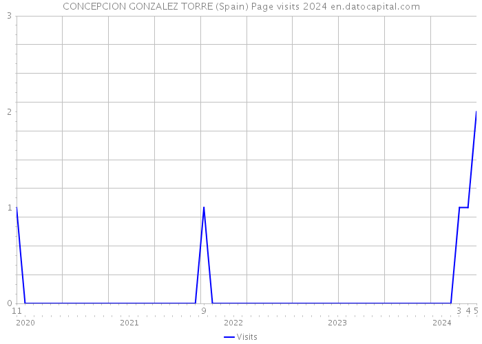 CONCEPCION GONZALEZ TORRE (Spain) Page visits 2024 