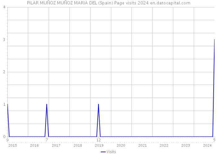 PILAR MUÑOZ MUÑOZ MARIA DEL (Spain) Page visits 2024 