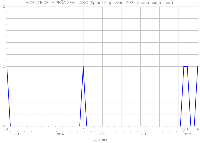 VICENTE DE LA PEÑA SEVILLANO (Spain) Page visits 2024 