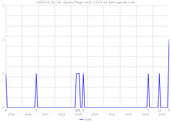 CARLOS GIL GIL (Spain) Page visits 2024 