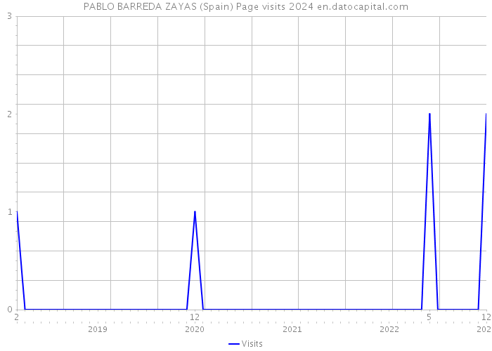 PABLO BARREDA ZAYAS (Spain) Page visits 2024 