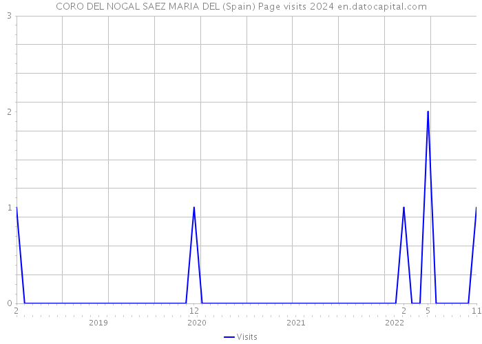 CORO DEL NOGAL SAEZ MARIA DEL (Spain) Page visits 2024 