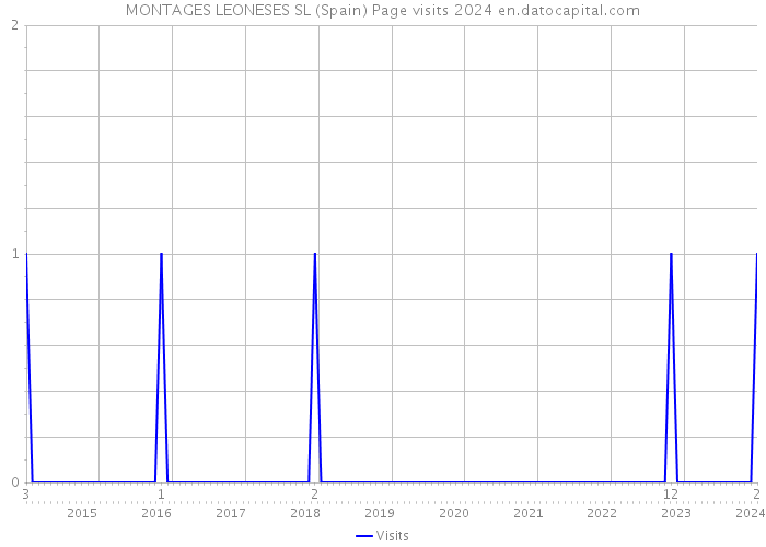 MONTAGES LEONESES SL (Spain) Page visits 2024 