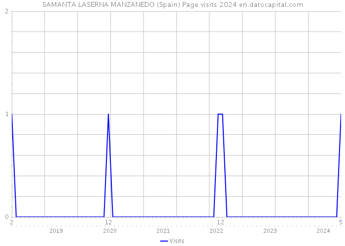 SAMANTA LASERNA MANZANEDO (Spain) Page visits 2024 