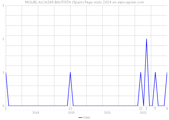 MIGUEL ALCAZAR BAUTISTA (Spain) Page visits 2024 