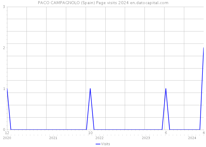 PACO CAMPAGNOLO (Spain) Page visits 2024 