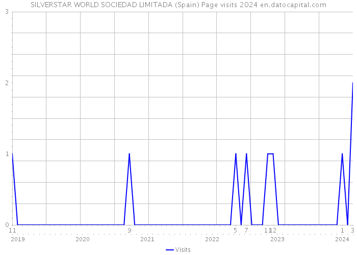 SILVERSTAR WORLD SOCIEDAD LIMITADA (Spain) Page visits 2024 