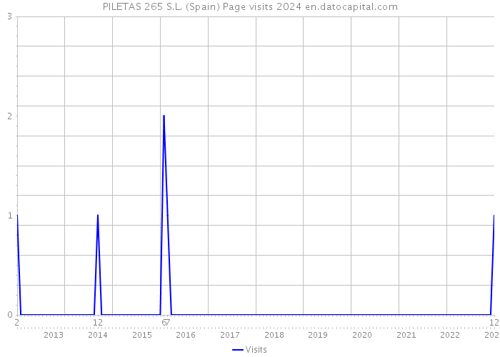 PILETAS 265 S.L. (Spain) Page visits 2024 