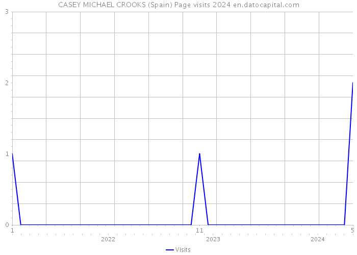 CASEY MICHAEL CROOKS (Spain) Page visits 2024 