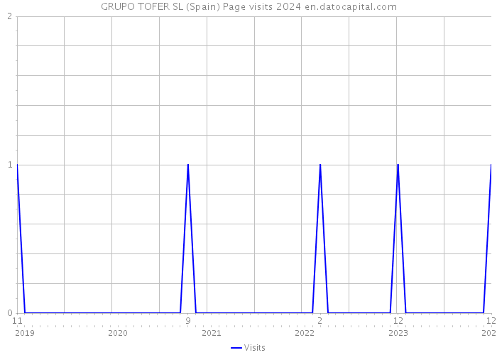 GRUPO TOFER SL (Spain) Page visits 2024 