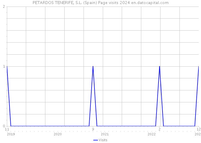 PETARDOS TENERIFE, S.L. (Spain) Page visits 2024 