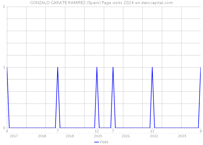 GONZALO GARATE RAMIREZ (Spain) Page visits 2024 