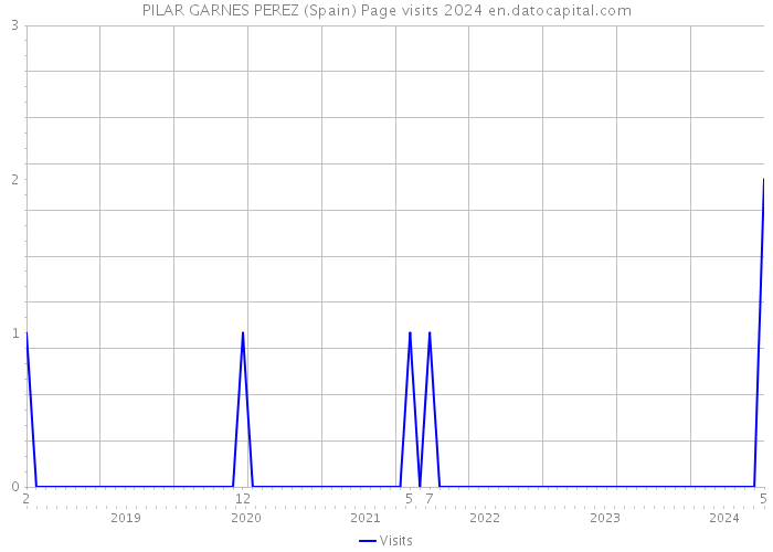 PILAR GARNES PEREZ (Spain) Page visits 2024 