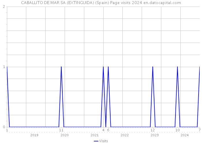 CABALLITO DE MAR SA (EXTINGUIDA) (Spain) Page visits 2024 