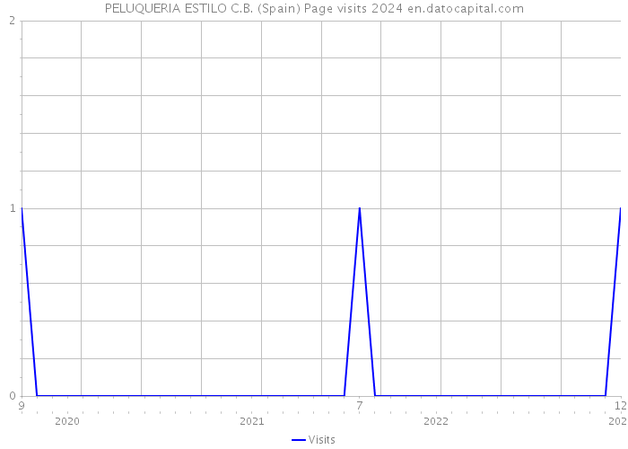 PELUQUERIA ESTILO C.B. (Spain) Page visits 2024 