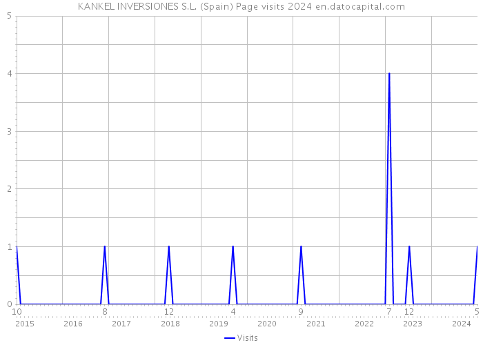 KANKEL INVERSIONES S.L. (Spain) Page visits 2024 